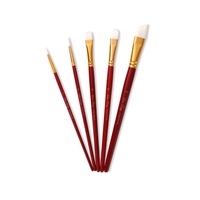 5PCS Painting Pen Set Multifunctional Student Watercolor Paint Brush Painting Tool-Red