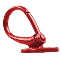 5Pcs Red Motorcycle Luggage Hooks Aluminum Scooter