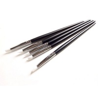 5PCS/set Paint Brush For Watercolor Oil Painting Different Size Shape Silicone Brushes Gouache Acrylic Drawing School Supply