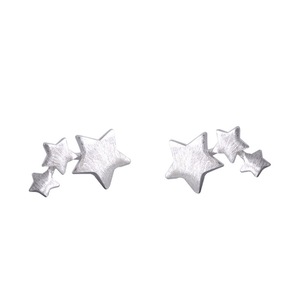 5PCS Silver plating Elegant Star Stud Earrings for Women Party Jewelry