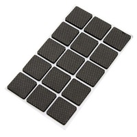 5PCS TPR Flexible Glue Slip Resistant Furniture Mat SQUARE-30 STYLE