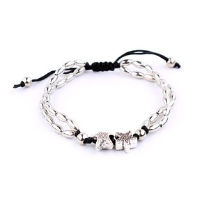 5PCS Vintage Antique Silver Anklet Women Starfish Rune Beaded Bracelet Ankle Boho Foot Jewelry 01 TYPE