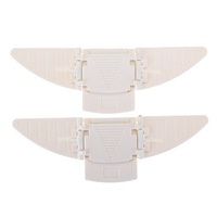 5SET 2Pcs/set Childproof Sliding Door Lock Security Adhesive Protector Move Window Anti-pinch Door Cabinet