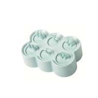 6 Grid Rectangle Popsicle Mold Silicone Ice Tray Ice Cream Ice Mold Children Animal Three-dimensional Popsicle Mold-Blue