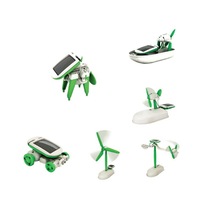 6 In 1 Solar Assembly Toy Science Small Experiment DIY Various Shapes Assembled Toys Multiple Shapes Suitable for Children