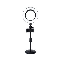 6 Inch LED Ring Light Desktop Photography Fill Light with Mobile Phone Holder Beauty Fill Light