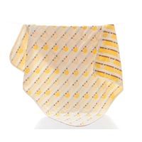 6 Layers of Gauze Bath Towel Soft Baby Children's Bath Towel Strong Absorbent Dry Cleaning Towel-Yellow