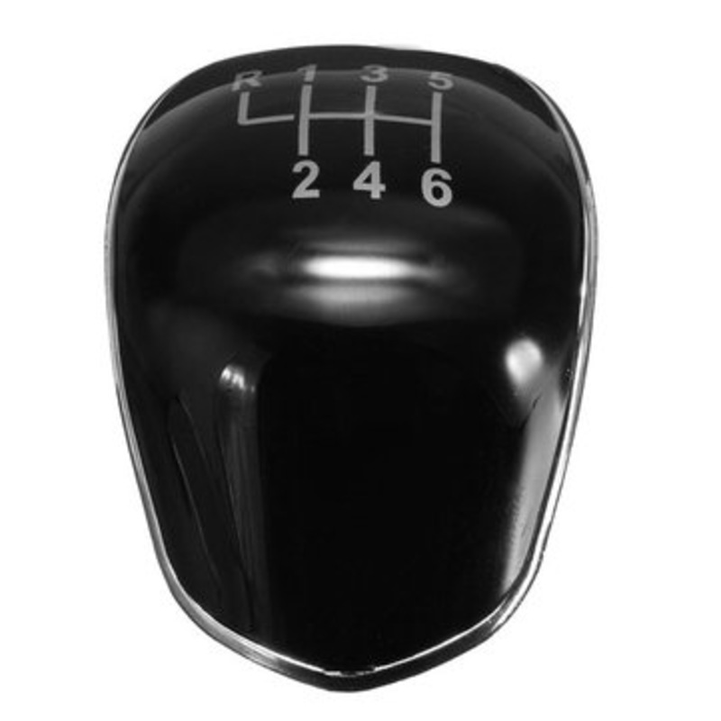 Buy 6 Speed Gear Shift Knob Cap Cover For Ford Focus Fiesta Replacement Black Chrome MyDeal