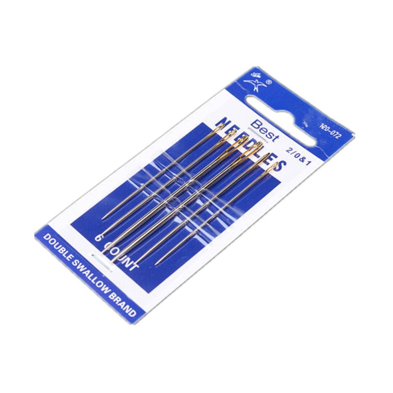 Buy 6pcs 2/0 5769mm Sewing Needles For Leather Handsewn Handwork MyDeal