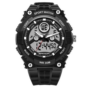 709 Dual Display 30M Waterproof Outdoor Sport Military Fashion LED Digital Watch
