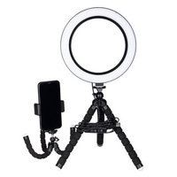 8.3/11inch 8W 80 Lamp Beads USB Bracket Round Tripod Photography Light LED Beauty Fill Light Desktop Flash Ring Light