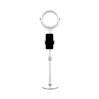 8 Inch Self-timer Ring Light with Stand Beauty Fill Light Live Dimmable Lamp on-Camera Video Lights