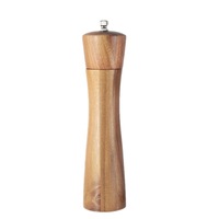 8inch Classical Solid Wood Pepper Spice Mill Grinder Set Handheld Seasoning Mills Grinder Ceramic Grinding Core BBQ Tools Set