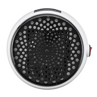 900W Handy Warm Air Blower Wall-Outlet Space Round Shape Household Digital Electric Heater