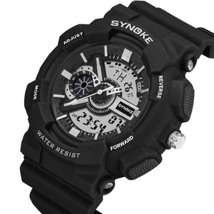 9015 Double Display Movement Luminous Alarm Calendar Sports Dual Display Digital Watch Men Watch 02 COLOR