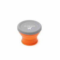90ml Outdoor Portable Folding Silicone Bowl Lunch Box Food Container Camping Picnic Travel Cup ORANGE COLOR