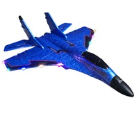 A03 3 In 1 Foam Airplane Model Toy Sea Land and Air Remote Control Airplane Glider Unmanned Aerial Vehicle with Light-Blue