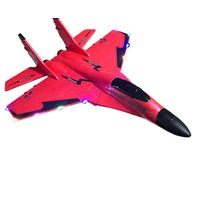 A03 3 In 1 Foam Airplane Model Toy Sea Land and Air Remote Control Airplane Glider Unmanned Aerial Vehicle with Light-Red