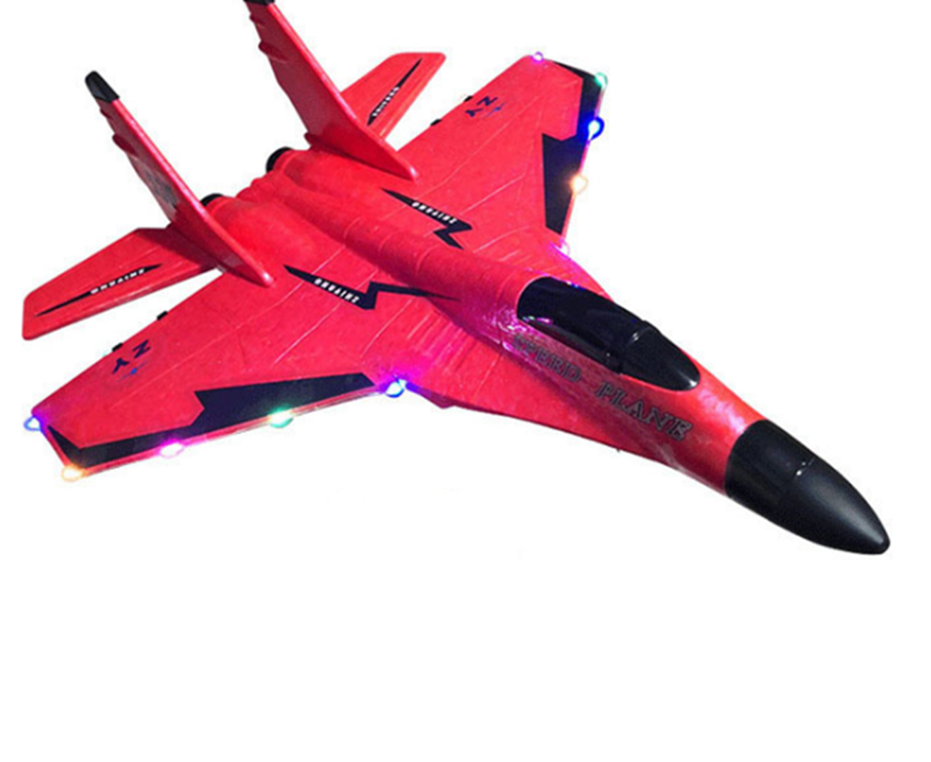 A03 3 In 1 Foam Airplane Model Toy Sea Land and Air Remote Control Airplane Glider Unmanned Aerial Vehicle with Light-Red