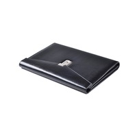 A4 Docement Bag Folder High-grade Leather Combination Lock Conference Briefcase Large Capacity Office Supplies