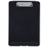A4 Plastic Storage Clipboard File Box Case Document File Folders Clipboard Writing Pad Stationery School Office Supplies