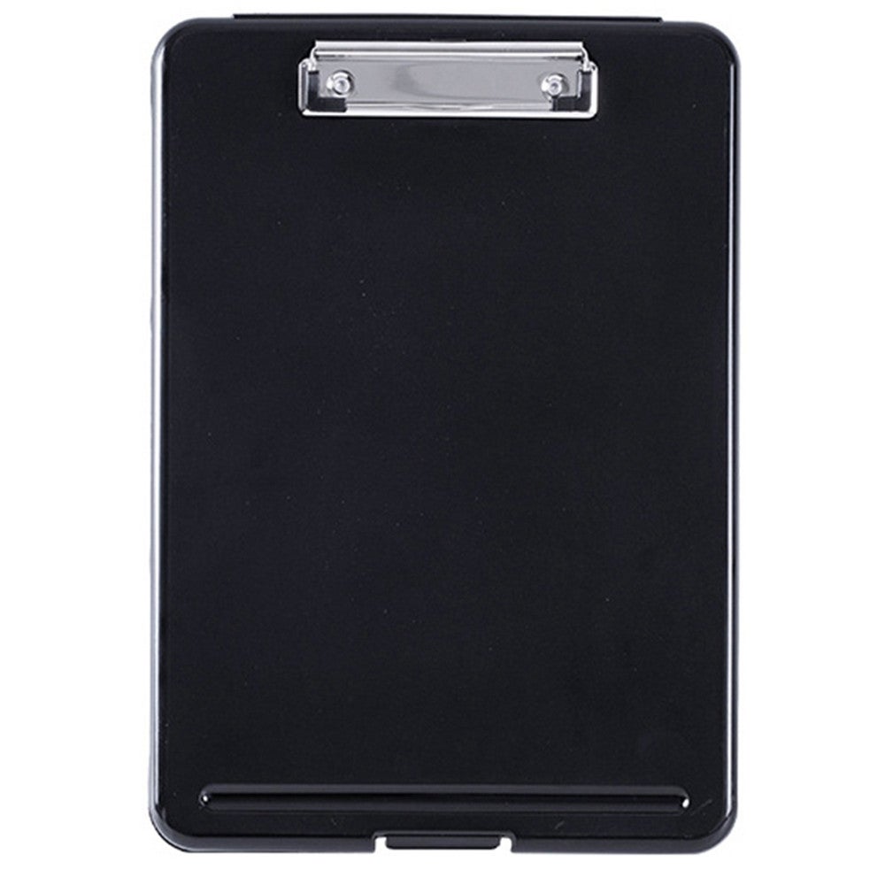 A4 Plastic Storage Clipboard File Box Case Document File Folders Clipboard Writing Pad Stationery School Office Supplies