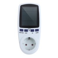 AC 230V 50Hz Max 16A LCD Display Energy Meter Watt Volt Voltage Power Analyzer Automatic Electricity Monitor Analyzer Power, EU Plug
