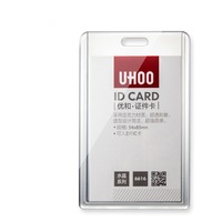Acrylic Transparent Bank Credit Card Holders High quality Badge holder Crystal Card Bus ID holders Plastic Without Lanyard