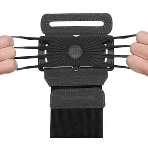 Adjustable Arm Phone Bag Applicable 4-6 inch Phone 180 Rotatable Outdoor Running Wristband Rotating Phone Bag BLACK COLOR