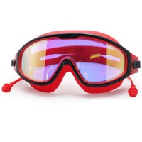 Adult Swimming Glasses Diving Swimming Goggles Waterproof and Anti-fog HD Colorful Goggles-Red