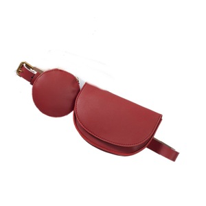Aelicy 2 pcs/set Women Solid Fanny Pack Ladies New Fashion Waist Belt Bag Mini Disco Waist Bag Leather Small Shoulder Bags