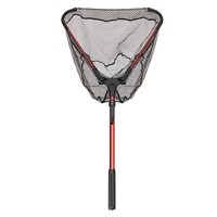 Aluminum Alloy 80cm Single Triangular Ultra-Light Folding Handle Fishing Landing Net