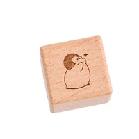 Animal Pattern Wooden Stamps Endangered Animal Pattern Printed Ink Stamps Decorative Rubber Stamp Set for DIY Craft Letters