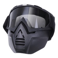 Anti Fog Eyewear Motorcycle Bike Full Face Mask Goggles Len Nose Helmet Shield