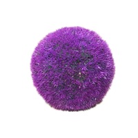 Artificial Grass Plant Ball Topiary Wedding Event Home Outdoor Decoration Hanging Ornament, Diameter: 8.7 inch