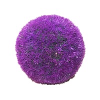 Artificial Grass Plant Ball Topiary Wedding Event Home Outdoor Decoration Hanging Ornament, Diameter: 4.7 inch