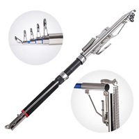 Automatic Fishing Rod Fishing Essential Sea River Lake Stainless Steel Fishing Rod Holder Fishing Pole For Sensitive Operation Fishing Sport Tool 2.1M LENGTH