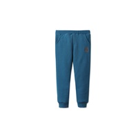 Autumn Winter Baby Pants Children Plus Thick Velvet Pants Kids Warm Pants - GREY BLUE