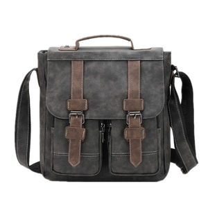 B049 Vintage Messenger Bag Handbag Crossbody Bag Large Capacity Multifunction Durable Bag