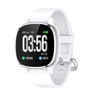 B19 Full Touch GPS Trajectory Wristband Real-time Health Monitor Fitness Track Smart Watch WHITE COLOR