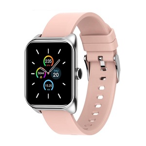 B58 Heart Rate Blood Pressure Monitor Brightness Control Custom Dial Colorful Smart Watch PINK COLOR