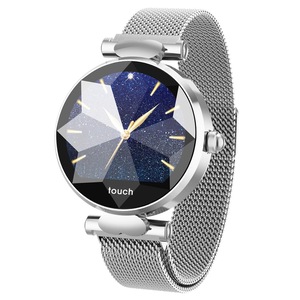 B80 Female Menstrual Period Record Blood Pressure Milanese Steel Fashion Smart Watch Whatsapp Reminder 8 Sports Mode