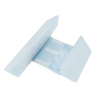 Baby Shaped Pillow Side Sleeping Pillow Triangle Positioning Baby Pillow Infant Side Sleep Positioner Removable and Washable-Blue