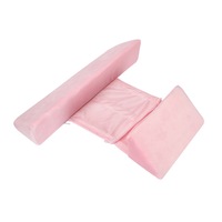 Baby Shaped Pillow Side Sleeping Pillow Triangle Positioning Baby Pillow Infant Side Sleep Positioner Removable and Washable-Pink