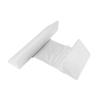 Baby Shaped Pillow Side Sleeping Pillow Triangle Positioning Baby Pillow Infant Side Sleep Positioner Removable and Washable-White