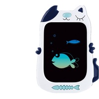 Baby Writing Tablet Drawing Board Portable Hand Pad Gifts for Children Kids Gradient color artboard 8.5 inch (Blue)