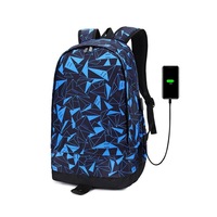 Backpack Student School Bag Outdoor Waterproof Large-capacity Backpack Mountaineering Travel Basketball Bag-Blue