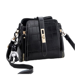 Bags For Women Crocodile Bucket Crossbody Bag Lady Small Purses and Handbags Designer Shoulder Messenger Bags Black