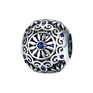 Beads Fit Charm Bracelet Silver plating Intricate Lattice Openwork Ball with DIY Jewelry