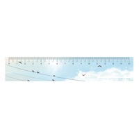 Beautiful Sky Color Watercolored Acrylic Straight Ruler Measure Ruler Kids Stationery